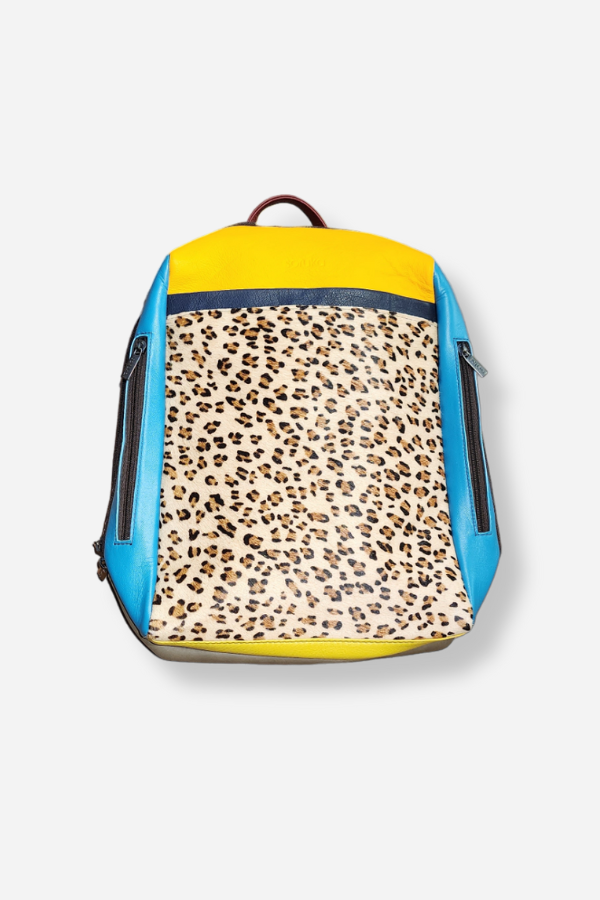 Chiara Backpack - Yellow/Teal/Print