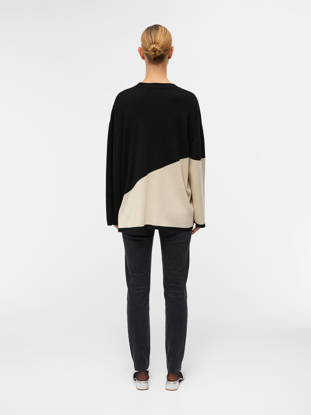Ester Colour Block Long Sleeve Pullover