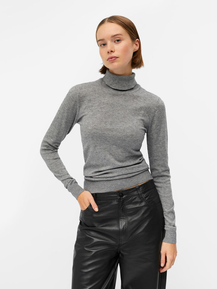 Thess Rollneck Pullover - Grey
