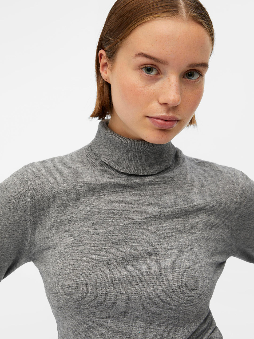 Thess Rollneck Pullover - Grey
