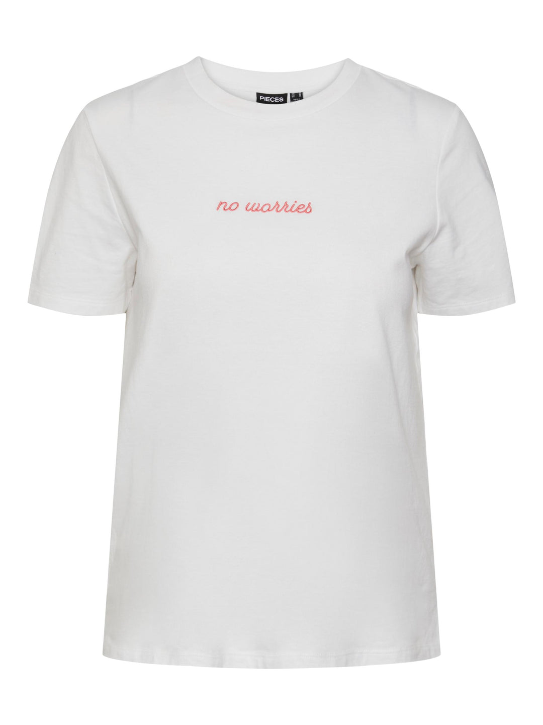 Fria Embroidered T-Shirt - No Worries