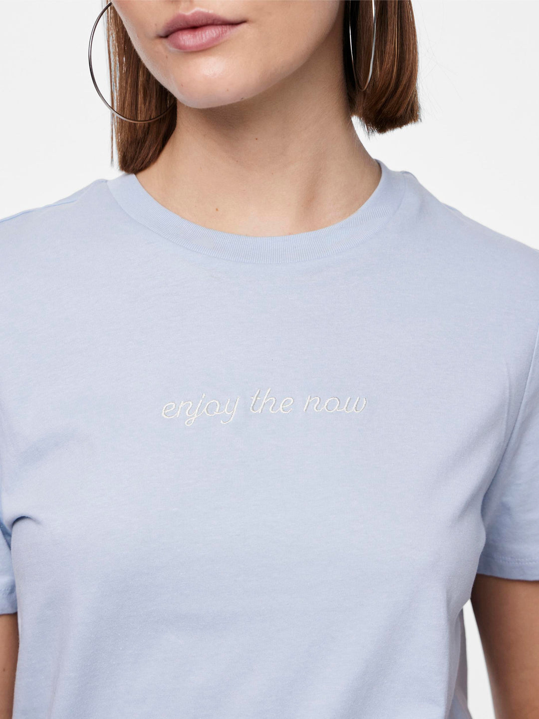 Fria Embroidered T-Shirt - Enjoy Now
